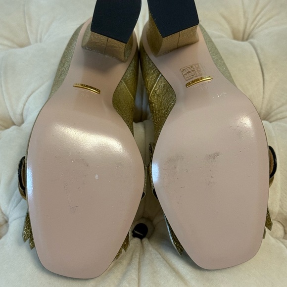 NWT Gucci Marmont Fringe Heels - Picture 9 of 14